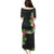 Hawaii Tropical Flowers and Leaves Puletasi Tapa Pattern Colorful Mode
