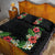 Hawaii Tropical Flowers and Leaves Quilt Bed Set Tapa Pattern Colorful Mode