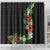 Hawaii Tropical Flowers and Leaves Shower Curtain Tapa Pattern Colorful Mode