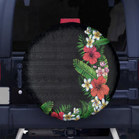Hawaii Tropical Flowers and Leaves Spare Tire Cover Tapa Pattern Colorful Mode LT03 - Polynesian Pride