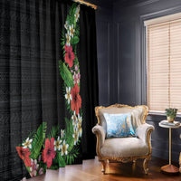 Hawaii Tropical Flowers and Leaves Window Curtain Tapa Pattern Colorful Mode LT03 - Polynesian Pride