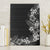 Hawaii Tropical Flowers and Leaves Canvas Wall Art Tapa Pattern Grayscale Mode
