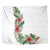 Hawaii Tropical Flowers and Leaves Tapestry Tapa Pattern White Mode