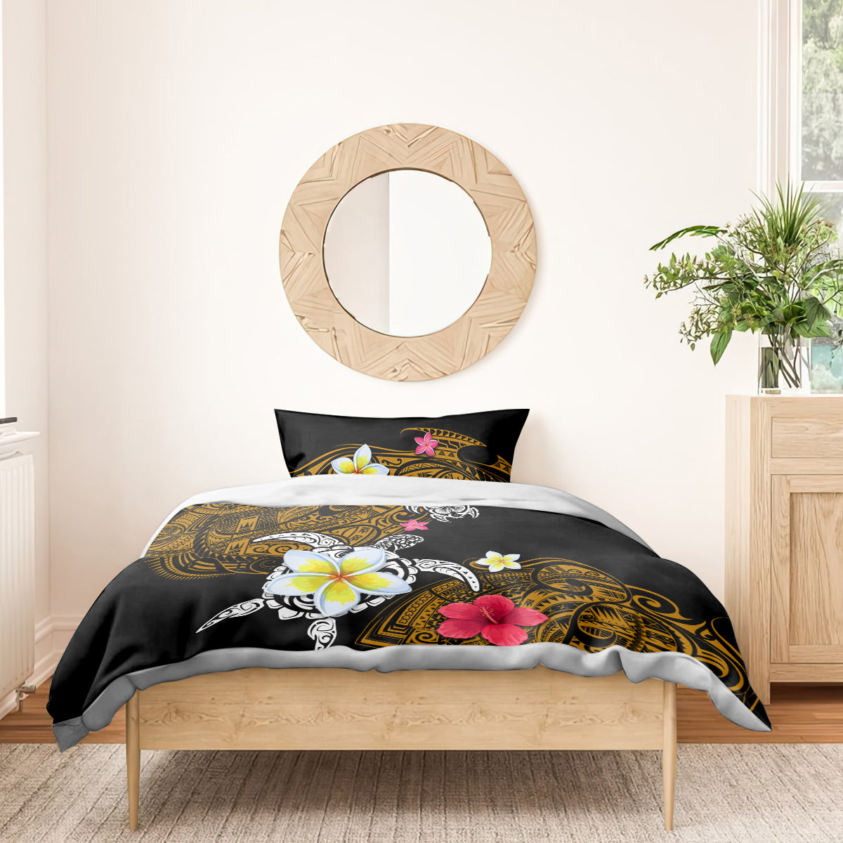 Hawaii Turtle and Tropical Flower Bedding Set Polynesian Pattern LT03 - Polynesian Pride