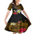 Hawaii Turtle and Tropical Flower Family Matching Tank Maxi Dress and Hawaiian Shirt Polynesian Pattern