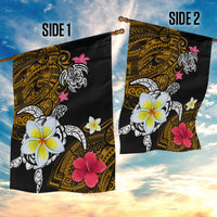 Hawaii Turtle and Tropical Flower Garden Flag Polynesian Pattern LT03 - Polynesian Pride