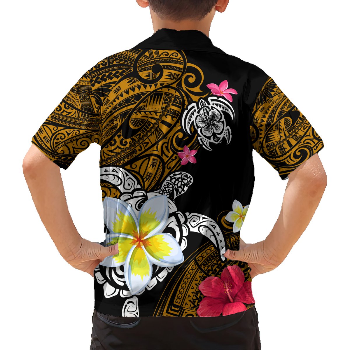 Hawaii Turtle and Tropical Flower Hawaiian Shirt Polynesian Pattern LT03 - Polynesian Pride