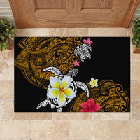 Hawaii Turtle and Tropical Flower Rubber Doormat Polynesian Pattern LT03 - Polynesian Pride