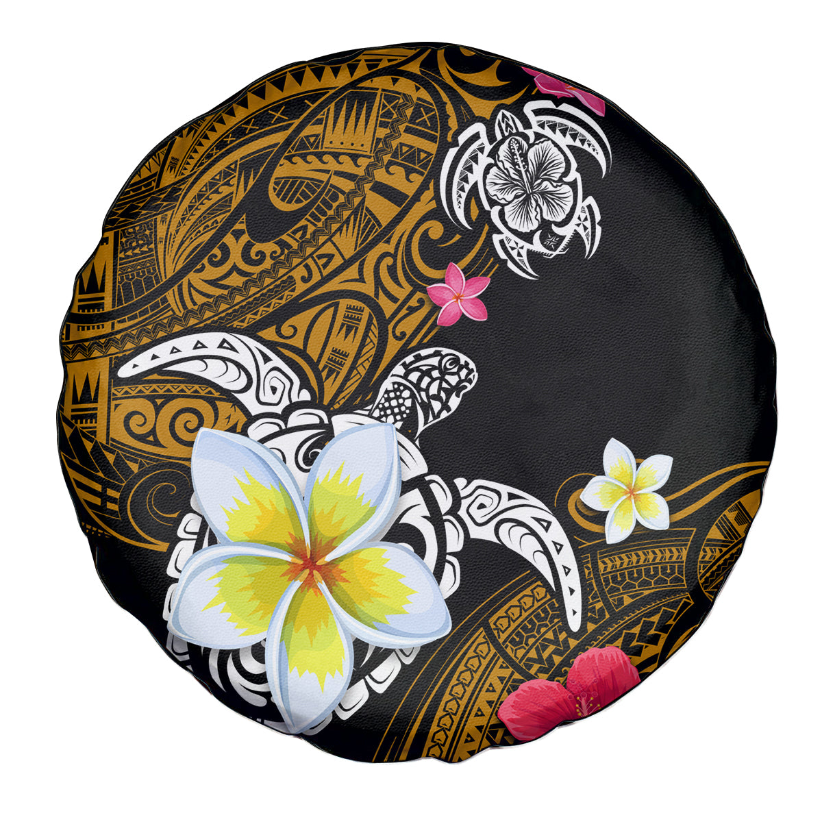 Hawaii Turtle and Tropical Flower Spare Tire Cover Polynesian Pattern LT03 - Polynesian Pride