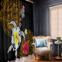 Hawaii Turtle and Tropical Flower Window Curtain Polynesian Pattern LT03 - Polynesian Pride