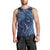 Hawaiian Manta Ray and Polynesian Tribal Tattoo Men Tank Top Dark Navy Color LT03