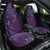 Hawaiian Manta Ray and Polynesian Tribal Tattoo Car Seat Cover Purple Color LT03