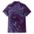 Hawaiian Manta Ray and Polynesian Tribal Tattoo Hawaiian Shirt Purple Color LT03