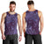 Hawaiian Manta Ray and Polynesian Tribal Tattoo Men Tank Top Purple Color LT03