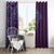 Hawaiian Manta Ray and Polynesian Tribal Tattoo Window Curtain Purple Color LT03