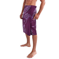 Hawaiian Manta Ray and Polynesian Tribal Tattoo Lavalava Pink Color LT03 - Polynesian Pride