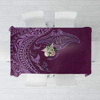 Hawaiian Manta Ray and Polynesian Tribal Tattoo Tablecloth Pink Color LT03 Pink - Polynesian Pride