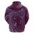 Hawaiian Manta Ray and Polynesian Tribal Tattoo Zip Hoodie Pink Color LT03
