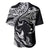 Hawaiian Manta Ray and Polynesian Tribal Tattoo Baseball Jersey Black Color LT03