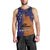 Papua New Guinea New Ireland Province Men Tank Top PNG Birds Of Paradise Polynesian Arty Style LT03 - Polynesian Pride