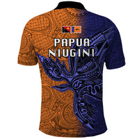 Papua New Guinea New Ireland Province Polo Shirt PNG Birds Of Paradise Polynesian Arty Style LT03 - Polynesian Pride