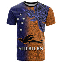 Custom Papua New Guinea New Ireland Province T Shirt PNG Birds Of Paradise Polynesian Arty Style LT03 Orange - Polynesian Pride