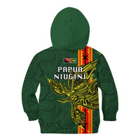 Papua New Guinea Oro Province Kid Hoodie PNG Birds Of Paradise Polynesian Arty Style LT03 - Polynesian Pride