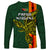 Papua New Guinea Oro Province Long Sleeve Shirt PNG Birds Of Paradise Polynesian Arty Style LT03 - Polynesian Pride