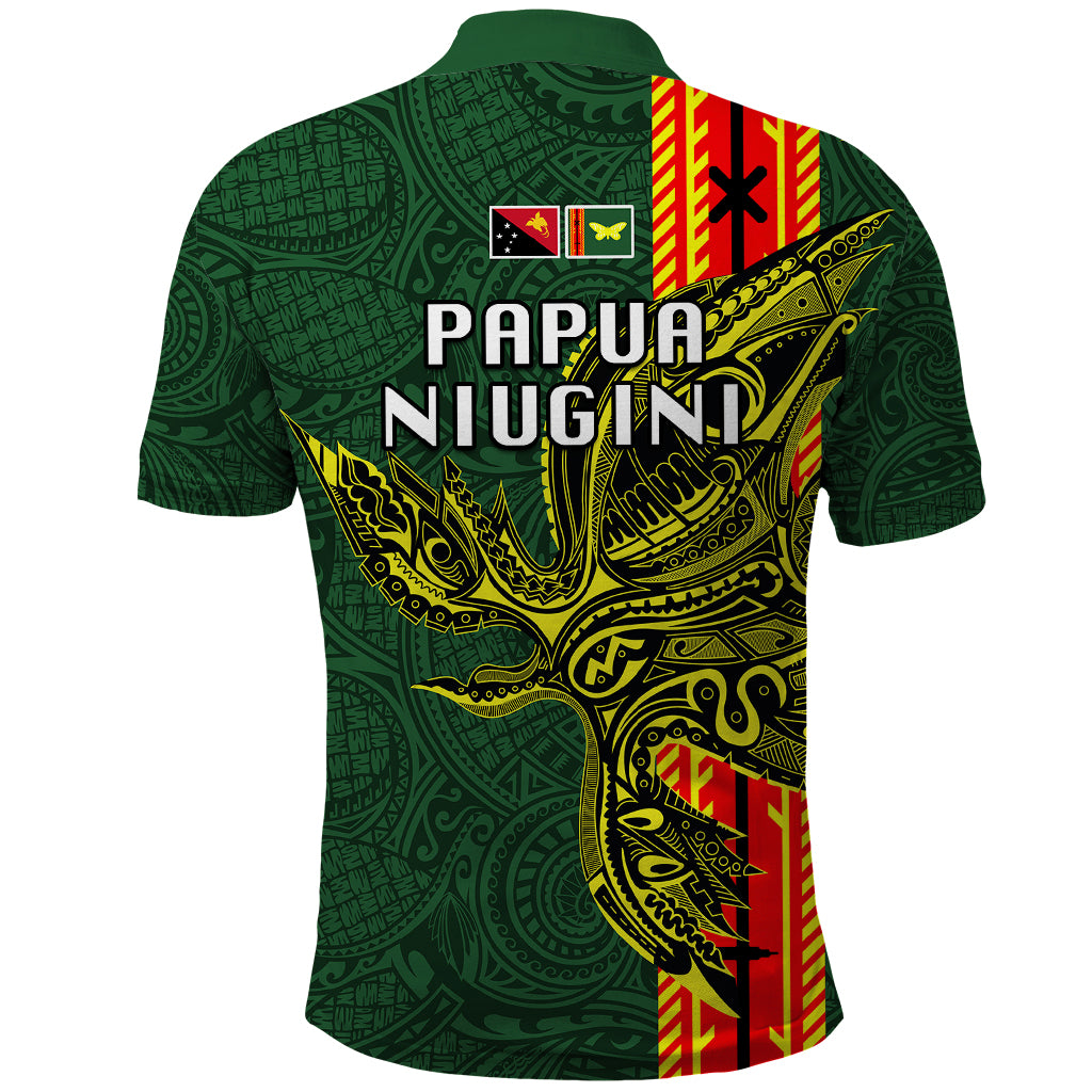 Papua New Guinea Oro Province Polo Shirt PNG Birds Of Paradise Polynesian Arty Style LT03 - Polynesian Pride