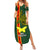 Papua New Guinea Oro Province Summer Maxi Dress PNG Birds Of Paradise Polynesian Arty Style LT03 Women Green - Polynesian Pride