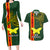 Custom Papua New Guinea Oro Province Couples Matching Long Sleeve Bodycon Dress and Hawaiian Shirt PNG Birds Of Paradise Polynesian Arty Style LT03 Green - Polynesian Pride