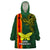 Custom Papua New Guinea Oro Province Wearable Blanket Hoodie PNG Birds Of Paradise Polynesian Arty Style LT03 One Size Green - Polynesian Pride