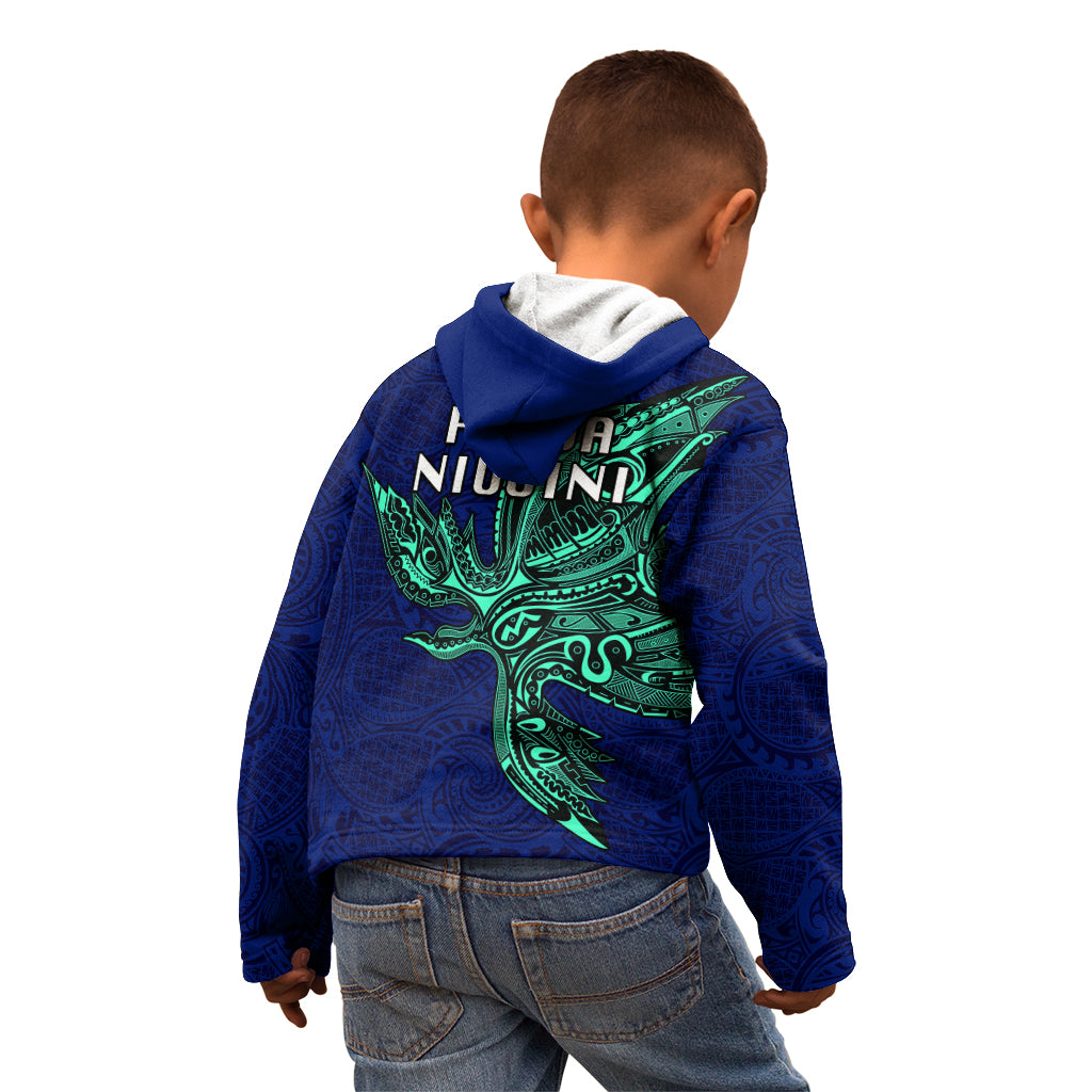 Papua New Guinea Bougainville Kid Hoodie PNG Birds Of Paradise Polynesian Arty Style LT03 - Polynesian Pride