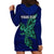 Custom Papua New Guinea Bougainville Hoodie Dress PNG Birds Of Paradise Polynesian Arty Style LT03 - Polynesian Pride