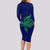 Custom Papua New Guinea Bougainville Long Sleeve Bodycon Dress PNG Birds Of Paradise Polynesian Arty Style LT03 - Polynesian Pride