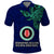 Custom Papua New Guinea Bougainville Polo Shirt PNG Birds Of Paradise Polynesian Arty Style LT03 Blue - Polynesian Pride