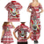 Hawaii Mele Kalikimaka Family Matching Summer Maxi Dress and Hawaiian Shirt Santa Claus Surfing with Hawaiian Pattern Striped Red Style LT03 - Polynesian Pride