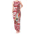 Hawaii Mele Kalikimaka Tank Maxi Dress Santa Claus Surfing with Hawaiian Pattern Striped Red Style LT03 Women Red - Polynesian Pride