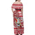 Custom Hawaii Mele Kalikimaka Family Matching Off Shoulder Maxi Dress and Hawaiian Shirt Santa Claus Surfing with Hawaiian Pattern Striped Red Style LT03 - Polynesian Pride