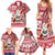 Custom Hawaii Mele Kalikimaka Family Matching Summer Maxi Dress and Hawaiian Shirt Santa Claus Surfing with Hawaiian Pattern Striped Red Style LT03 - Polynesian Pride