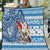 Custom Hawaii Mele Kalikimaka Quilt Santa Claus Surfing with Hawaiian Pattern Striped Blue Style LT03 Blue - Polynesian Pride