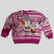 Hawaii Mele Kalikimaka Kid Ugly Christmas Sweater Santa Claus Surfing with Hawaiian Pattern Striped Pink Style LT03 - Polynesian Pride