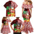 Hawaii Mele Kalikimaka Family Matching Mermaid Dress and Hawaiian Shirt Santa Claus and Hula Girl Tropical Folwer with Hawaiian Pattern LT03 - Polynesian Pride