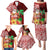 Hawaii Mele Kalikimaka Family Matching Puletasi Dress and Hawaiian Shirt Santa Claus and Hula Girl Tropical Folwer with Hawaiian Pattern LT03 - Polynesian Pride