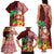 Hawaii Mele Kalikimaka Family Matching Tank Maxi Dress and Hawaiian Shirt Santa Claus and Hula Girl Tropical Folwer with Hawaiian Pattern LT03 - Polynesian Pride