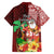 Hawaii Mele Kalikimaka Family Matching Tank Maxi Dress and Hawaiian Shirt Santa Claus and Hula Girl Tropical Folwer with Hawaiian Pattern LT03 - Polynesian Pride