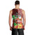 Hawaii Mele Kalikimaka Men Tank Top Santa Claus and Hula Girl Tropical Folwer with Hawaiian Pattern LT03 - Polynesian Pride