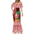 Hawaii Mele Kalikimaka Mermaid Dress Santa Claus and Hula Girl Tropical Folwer with Hawaiian Pattern LT03 - Polynesian Pride