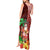 Hawaii Mele Kalikimaka Tank Maxi Dress Santa Claus and Hula Girl Tropical Folwer with Hawaiian Pattern LT03 - Polynesian Pride