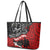 Aotearoa Toitu Te Tiriti Leather Tote Bag Honoring Te Tiriti o Waitangi Maori Haka